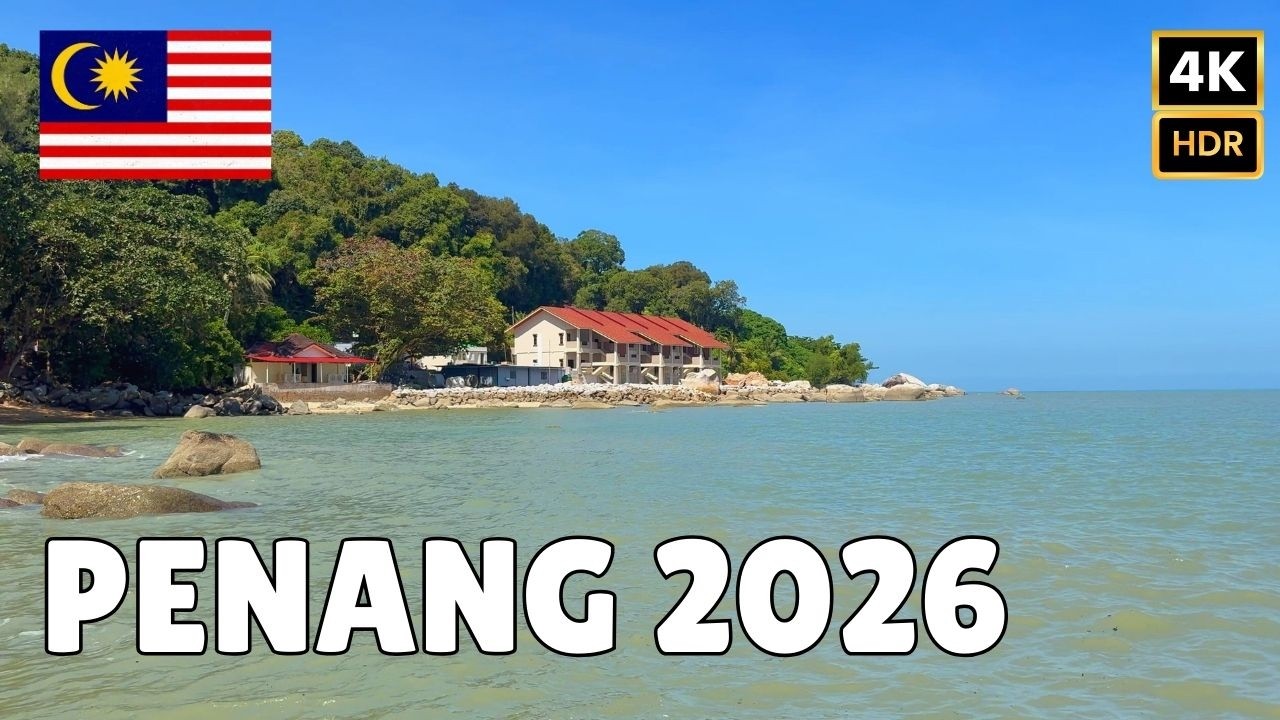 [4K] Walking Penang, Malaysia 🇲🇾 | Best Beaches, Vibrant Street Life & UNESCO World Heritage