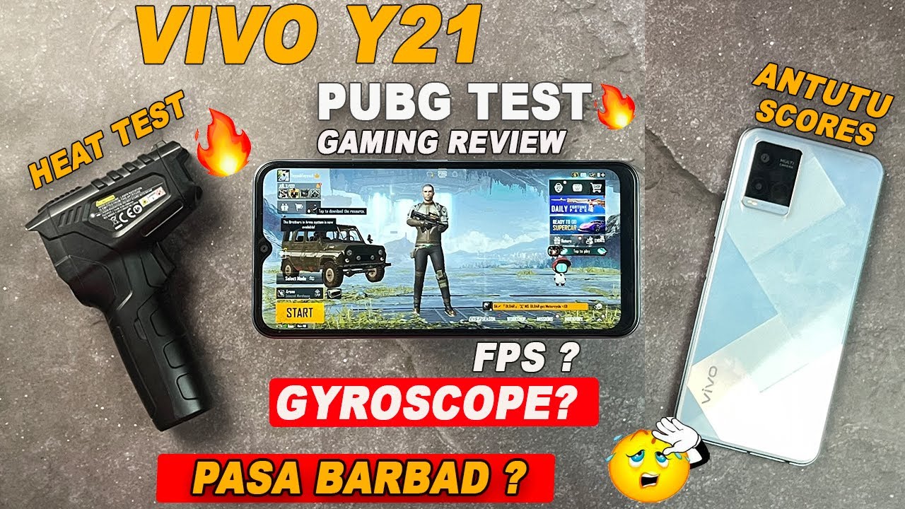 Vivo Y21 Pubg Test | Gaming Test | Review | Antutu Benchmarks | Heat Test | Price in Pakistan