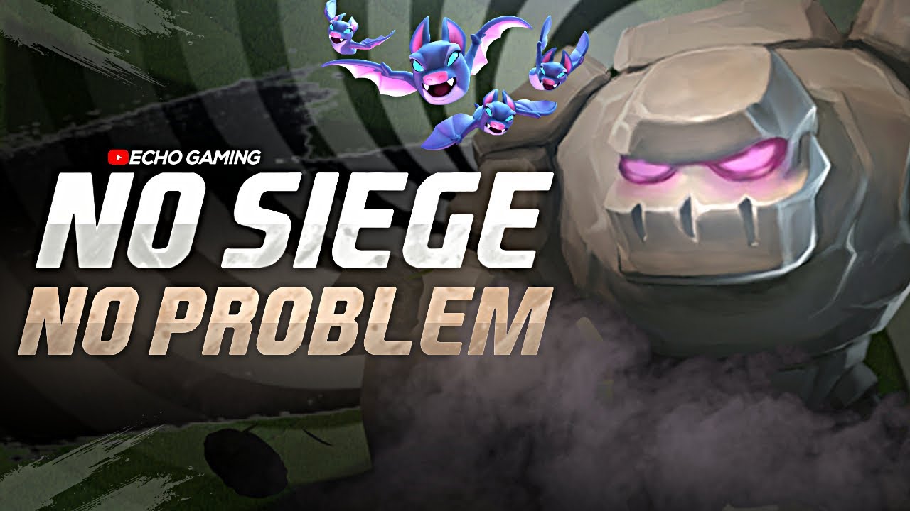 Triple with NO Siege Machine - Armored Bat Clash of Clans