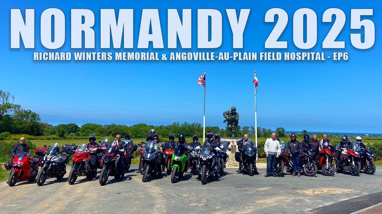 EP6: Normandy Motorcycle Tour – Honoring Heroes: Richard Winters Memorial & Angoville-au-Plain  🇫🇷
