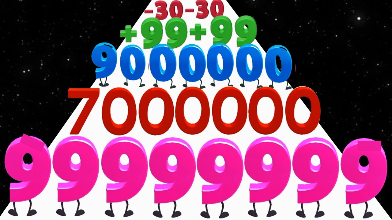 Number Run vs Roll Crowd - Level Up Number (Max Level, New Update) ASMR Gameplay