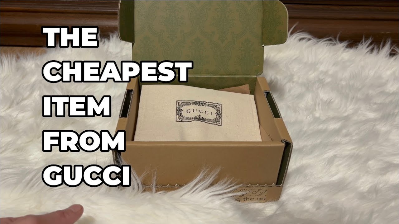 Unboxing the Cheapest Item from GUCCI in 2024