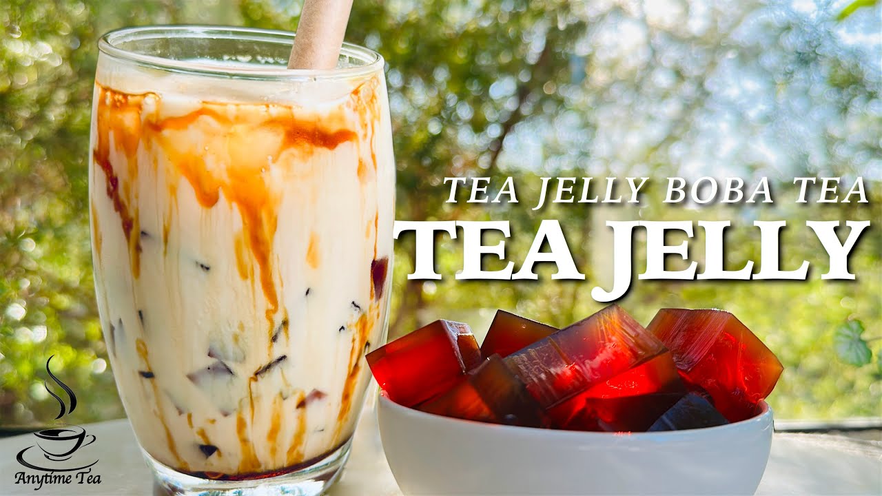 TEA JELLY BOBA MILK TEA  🧋| Easy Homemade BUBBLE TEA with Black Tea Jelly Boba recipe| Pearl MilkTea