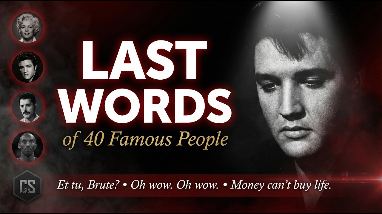Their Final Words... 40 Famous People's Last Words Before Death