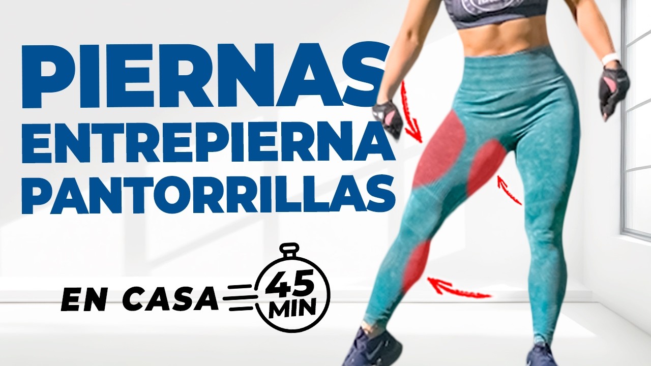 Rutina: CÓMO CRECER CUÁDRICEPS, ADUCTORES y PANTORRILLAS en CASA - En Tiempo Real, Con Peso