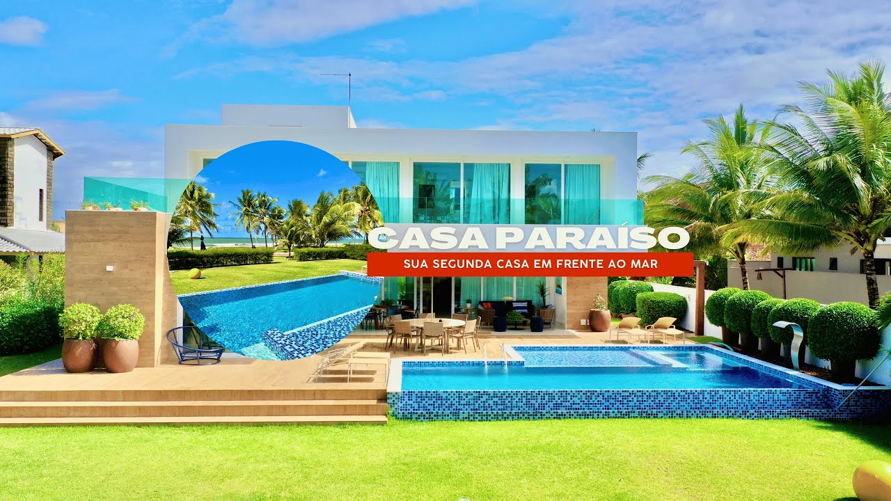 VENDO MANSÃO PÉ NA AREIA (FRENTE MAR) EM GUARAJUBA-BA COM 6 SUÍTES EM CONDOMÍNIO FECHADO!