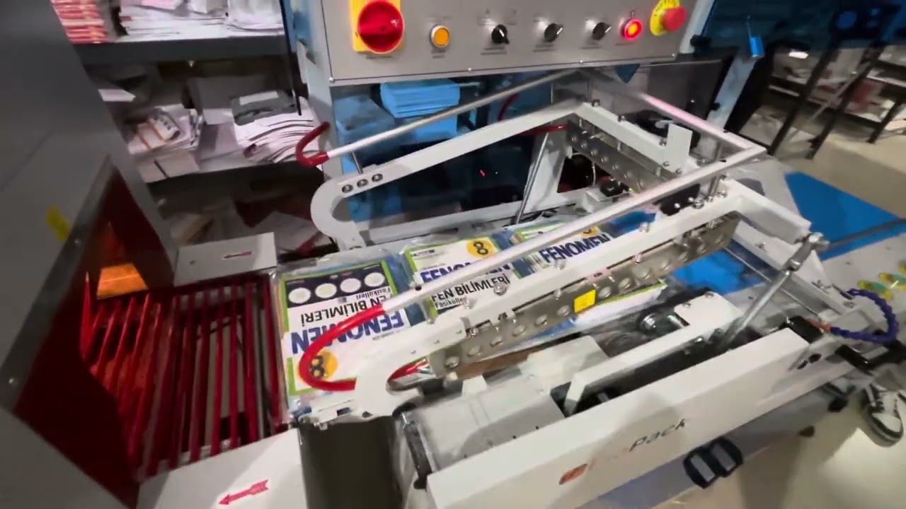Fiapack Tam Otomatik Shrink Paketleme Makinesi | Kitap Paketleme Kullanım Videosu