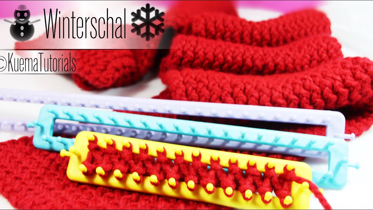 Knitting Loom - einfacher kuscheliger Winterschal