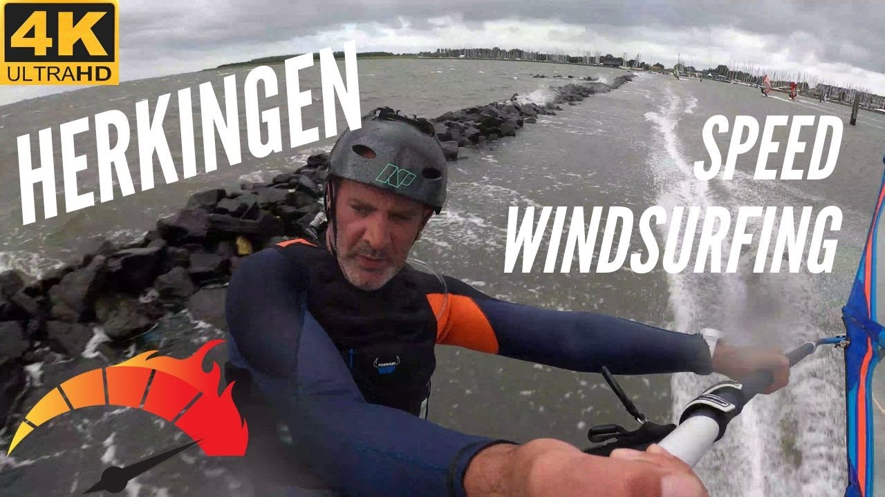 Herkingen speed windsurfing 4k footage 26.08.2020