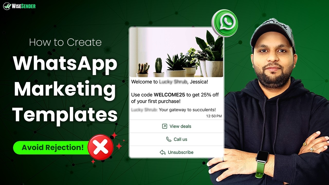 How to Create Marketing Template on WiseSender | Types of Templates in WhatsApp Cloud API?