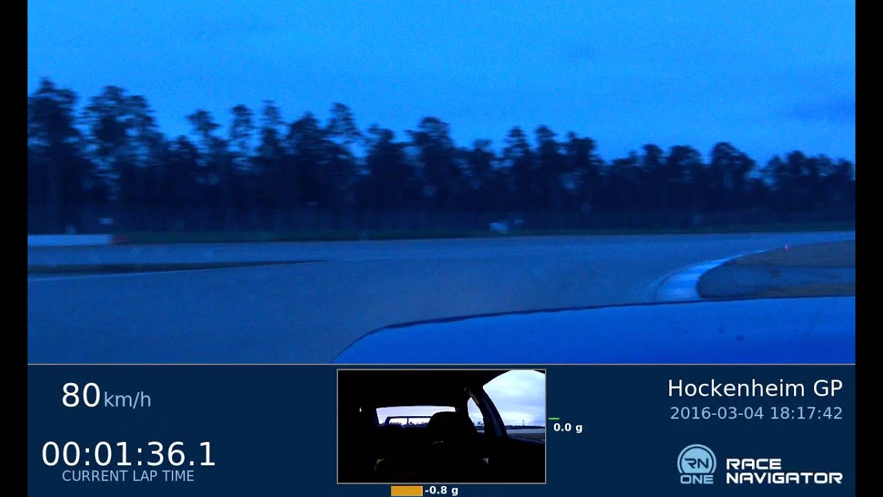 Race Navigator RN One by School of Racing, Subaru STI @ Hockenheimring GP Wet