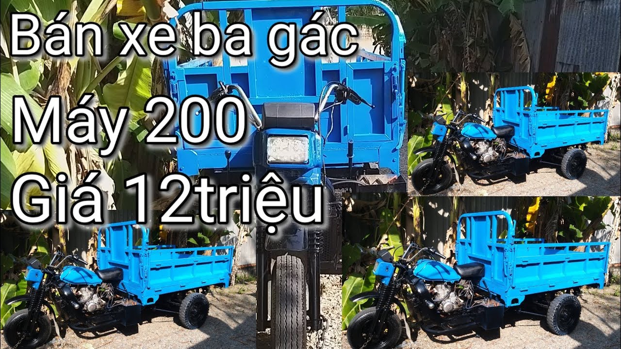 (đã bán)Bán xe ba gác mô tô máy 200 giá 12triệu xe chở rất mạnh