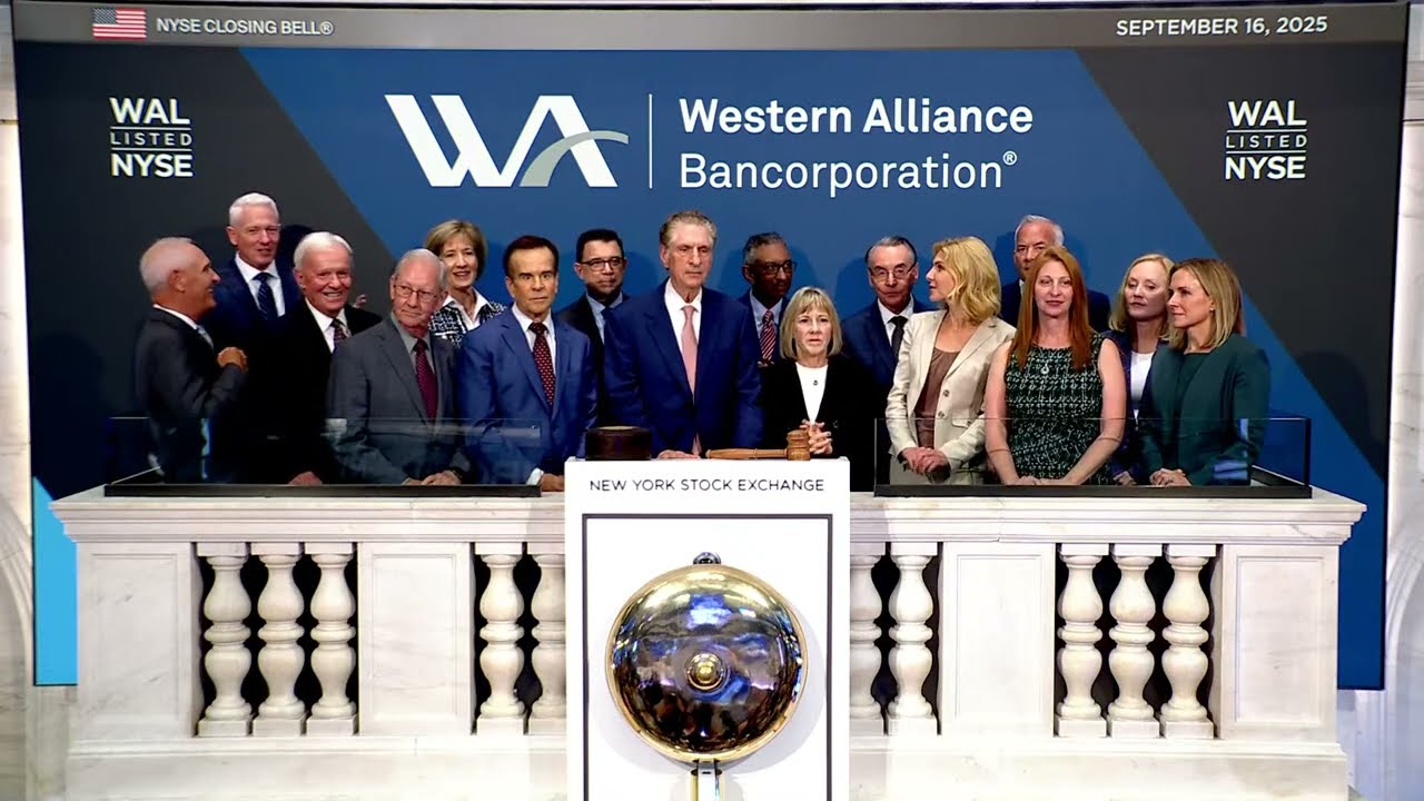 The NYSE welcomes Western Alliance Bank to celebrate its 20th anniversary of listing! (NYSE: WAL)