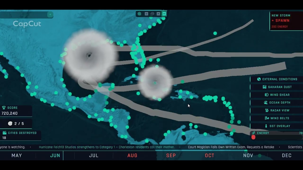 I Built a Hurricane Simulator With Real Meteorology (LANDFALL Gameplay Trailer)