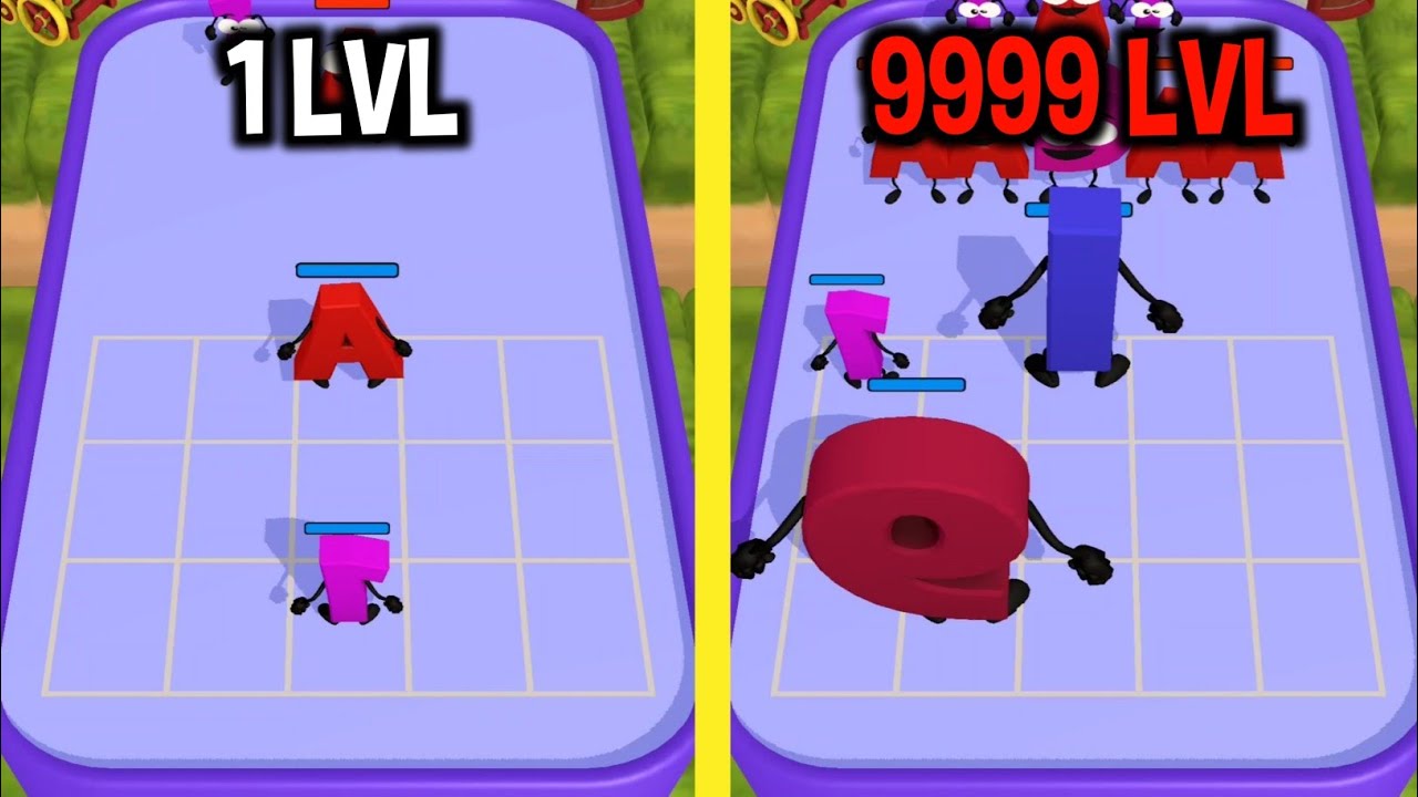 MAX LEVEL in Merge Alphabet Number Gameplay