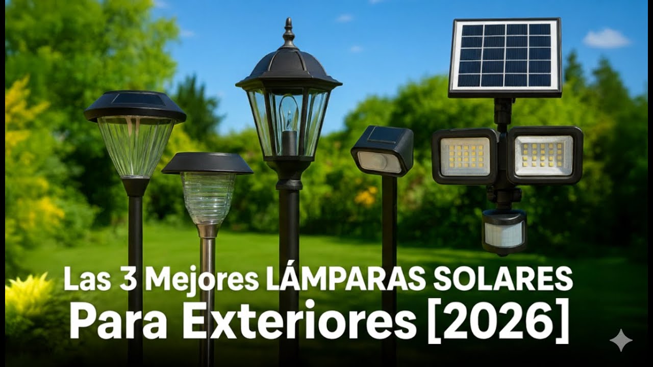 Mejores lamparas solares para exterior 😱