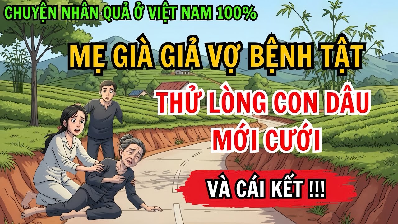Mẹ Già Giả Vờ Bệnh Tật, Thử Lòng Con Dâu Mới Cưới Và Cái Kết | Chuyện Nhân Quả 100%