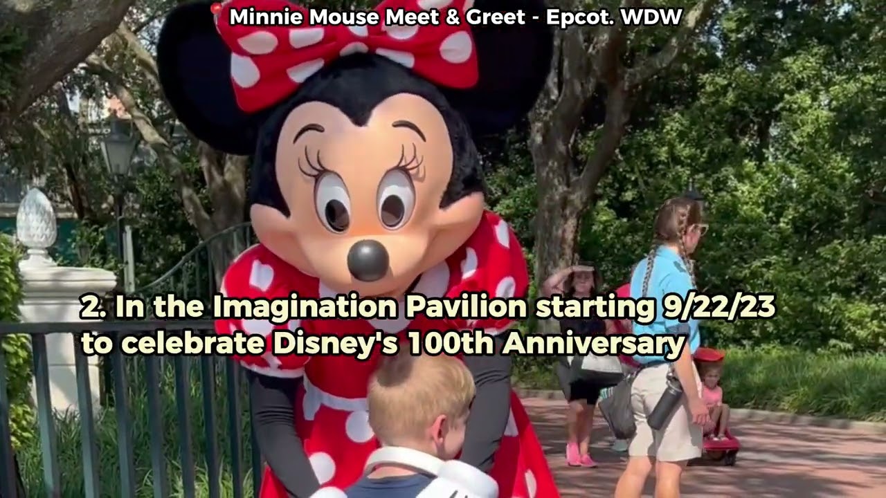 Where to Get Photos with Minnie Mouse at EPCOT