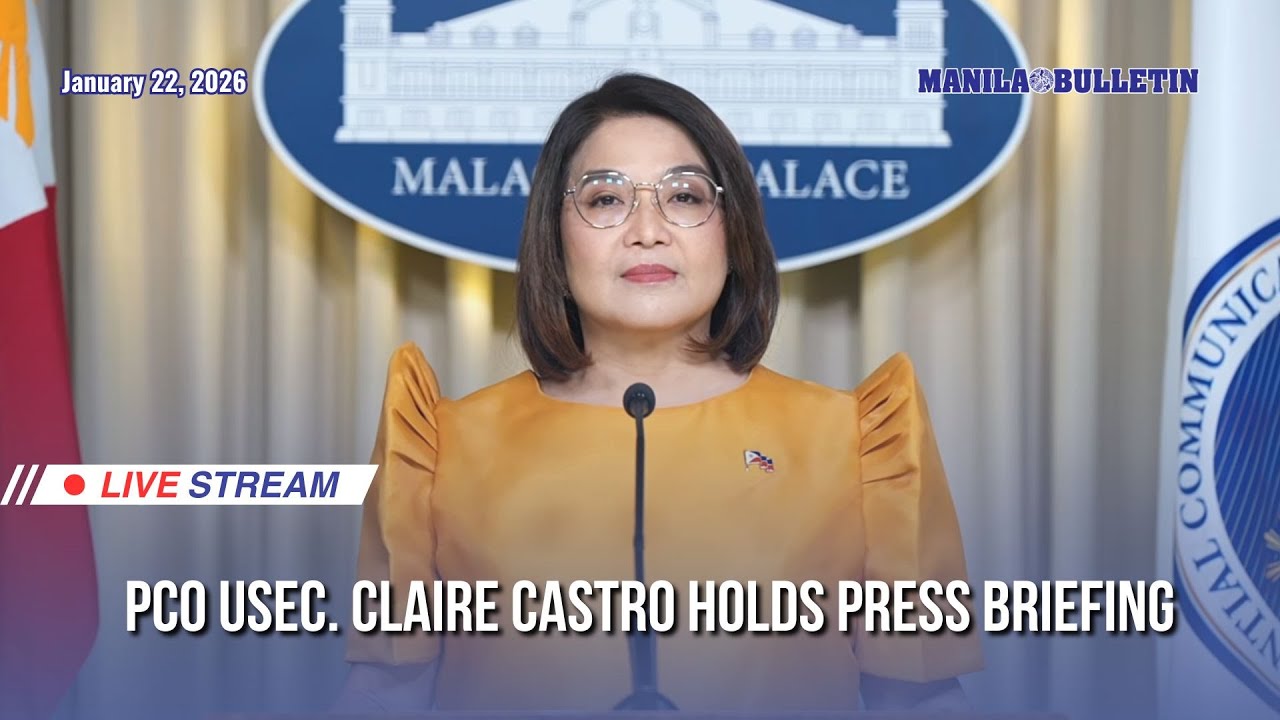 LIVE: PCO Usec. Claire Castro holds press briefing | Jan. 22