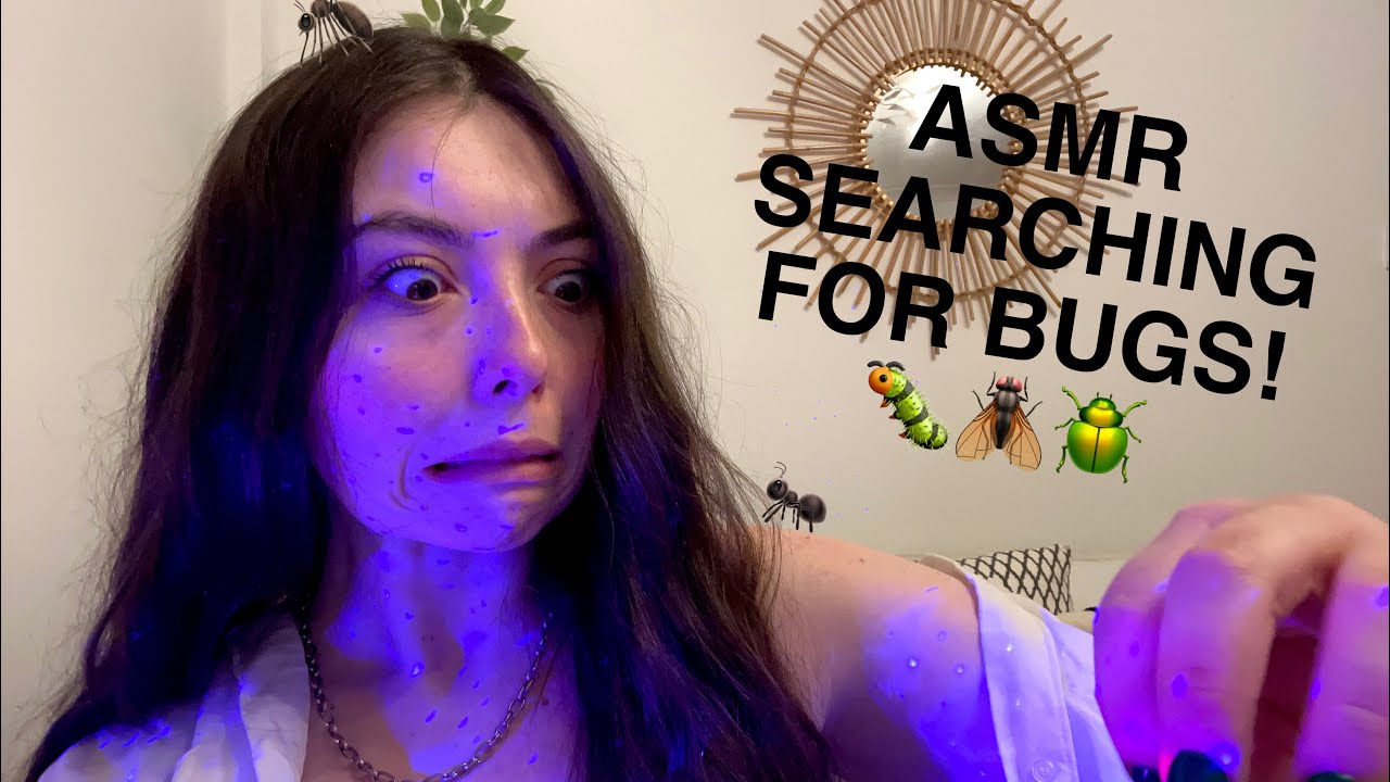 ASMR SEARCHING FOR BUGS 🐛🐜 ~  INAUDIBLE WHISPERING, MIC SCRATCHING, MOUTH SOUNDS