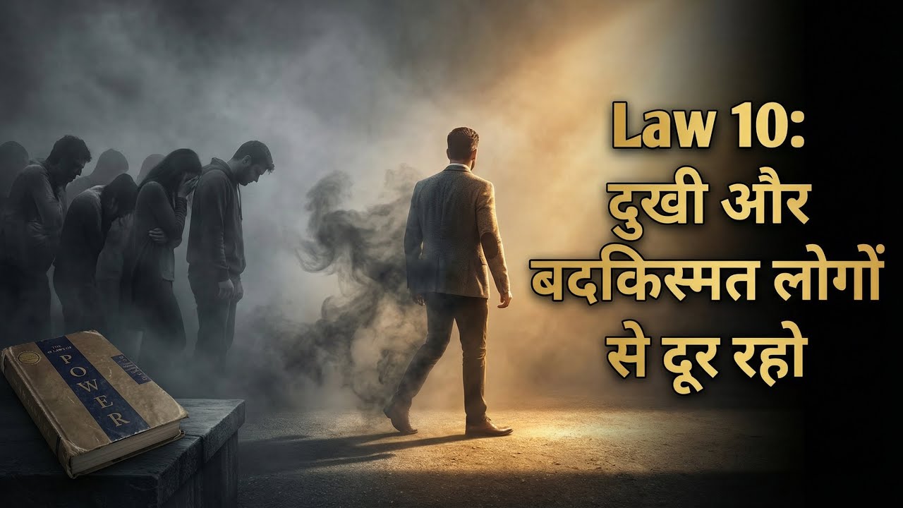 Law 10 Explained in Hindi – “दुखी और बदकिस्मत लोगों से दूरी बनाए रखो” #48lawsofpower 