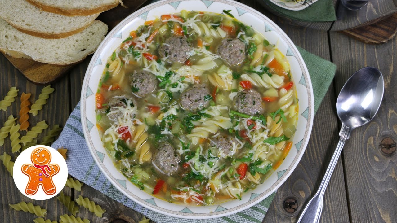 Суп с фрикадельками по-итальянски (wedding soup)