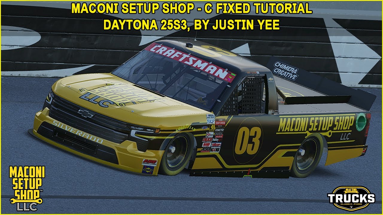 iRacing Maconi C-Fixed Trucks Daytona Guide to Qualifying and Race 25S3