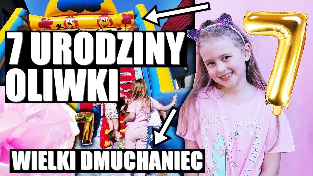7 URODZINY OLIWKI 💜 IMPREZA Z WIELKIM DMUCHAŃCEM 💜 VLOG