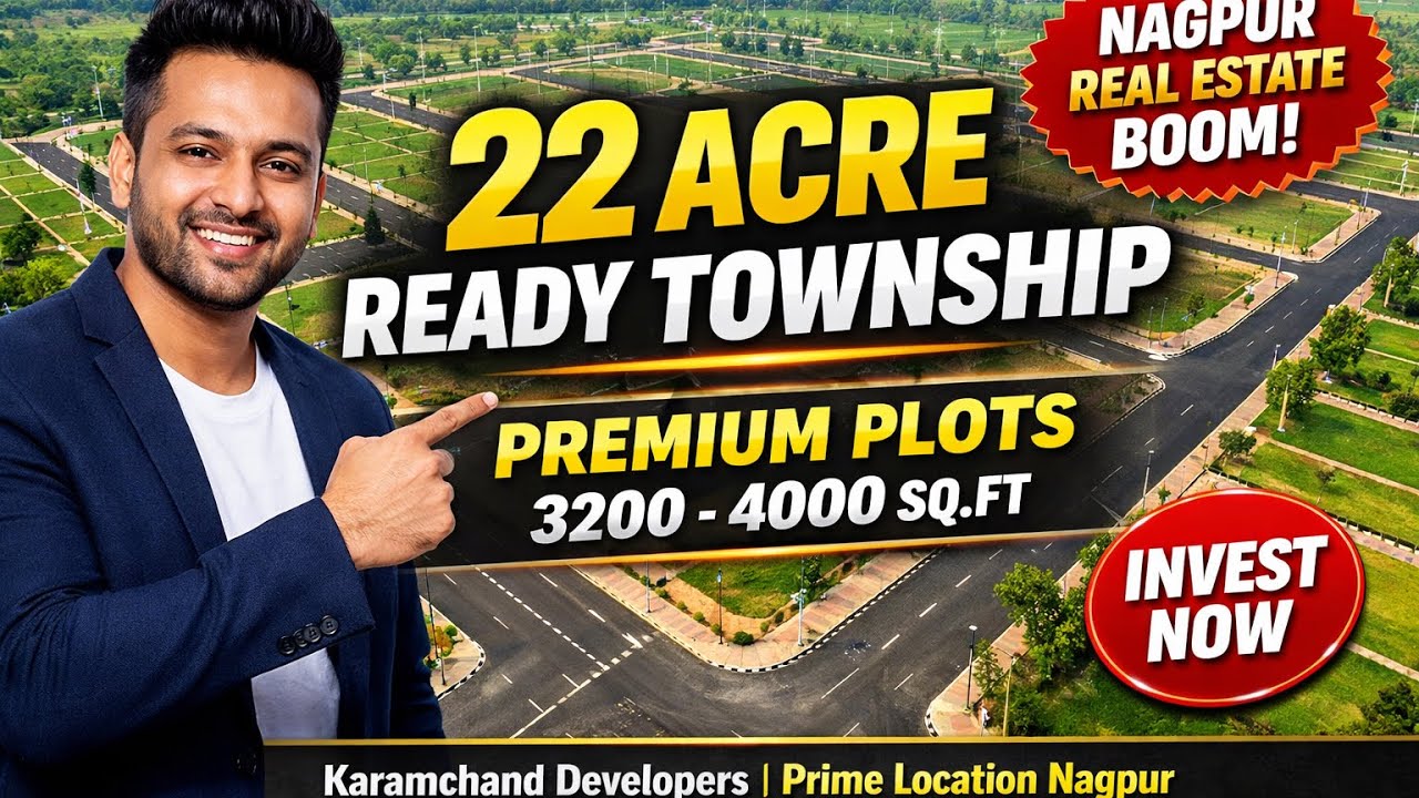 Karamchand Nagpur Plotted Development 🏡 | 22 Acre Ready Township | Premium Plots @ 3200–4000 PSF. 