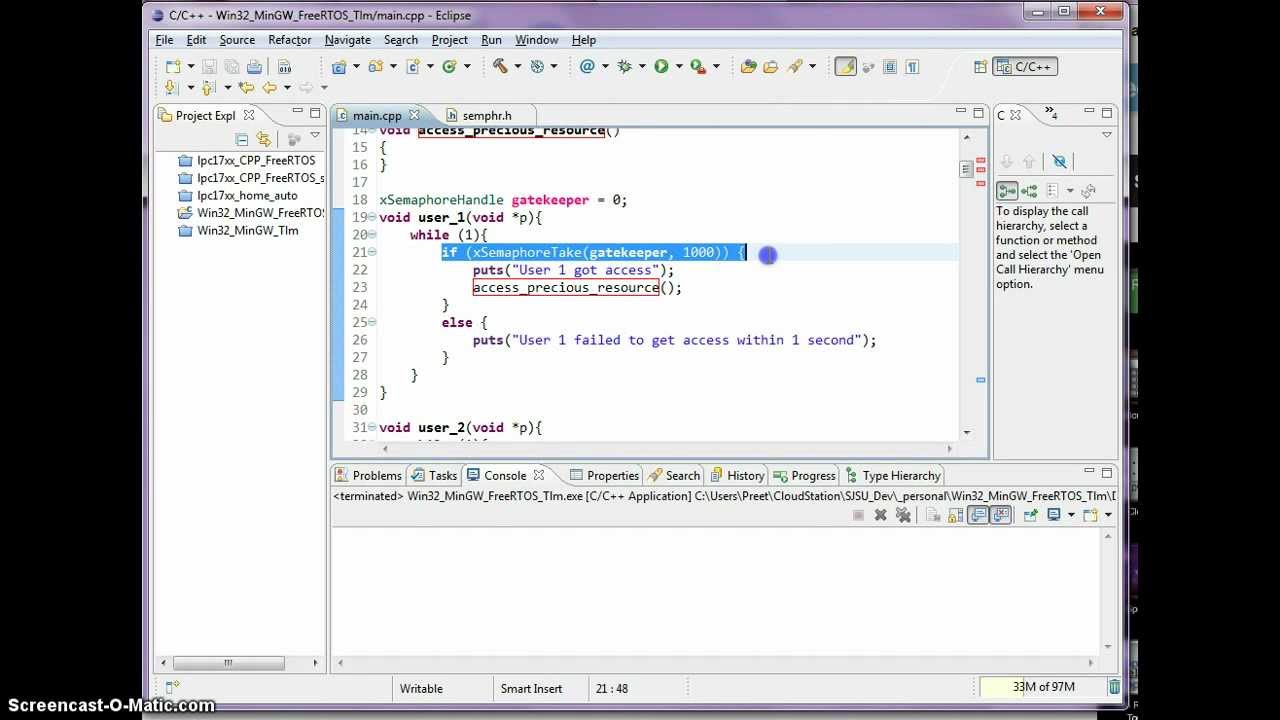 FreeRTOS Semaphore (Mutex) Tutorial
