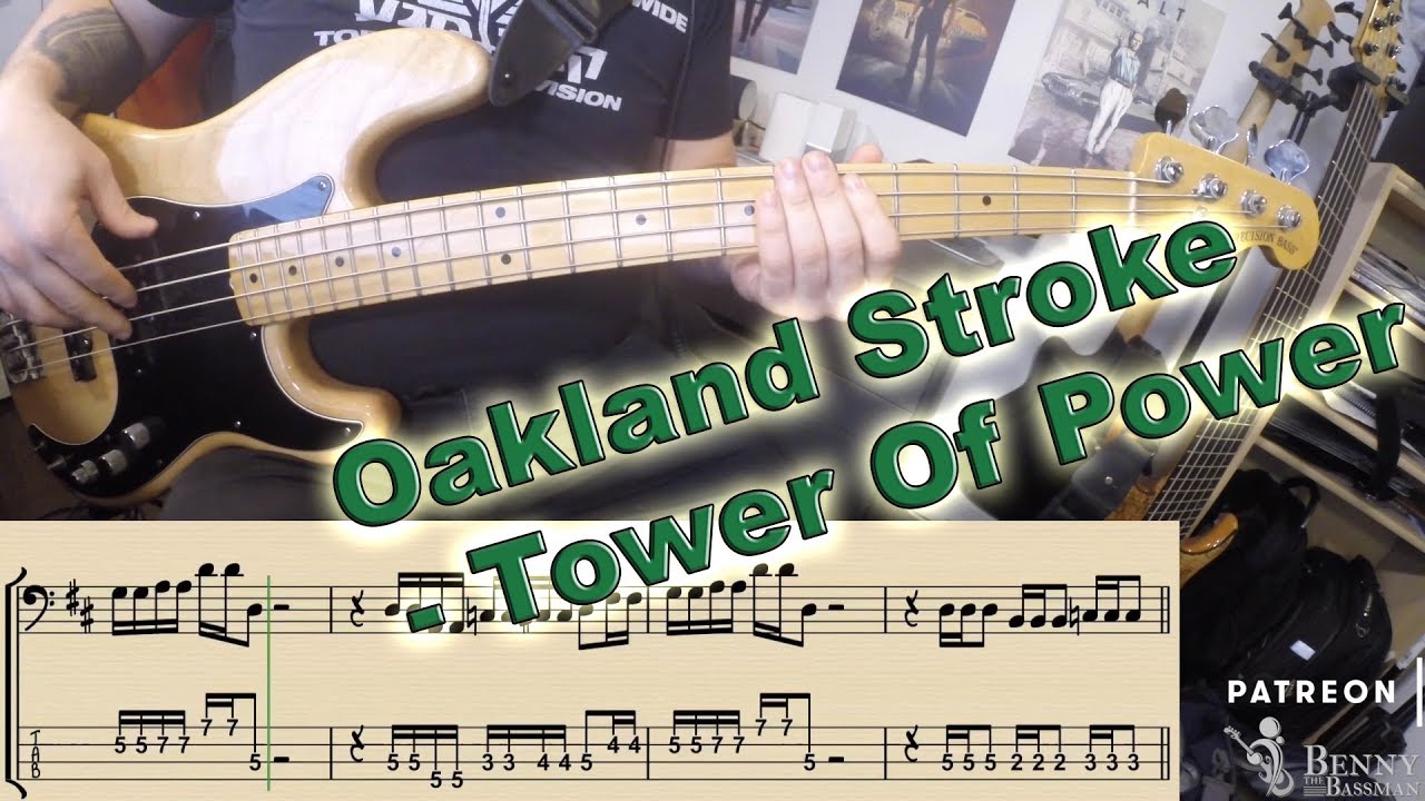 Tower Of Power - Oakland Stroke [BASS COVER] - with notation and tabs