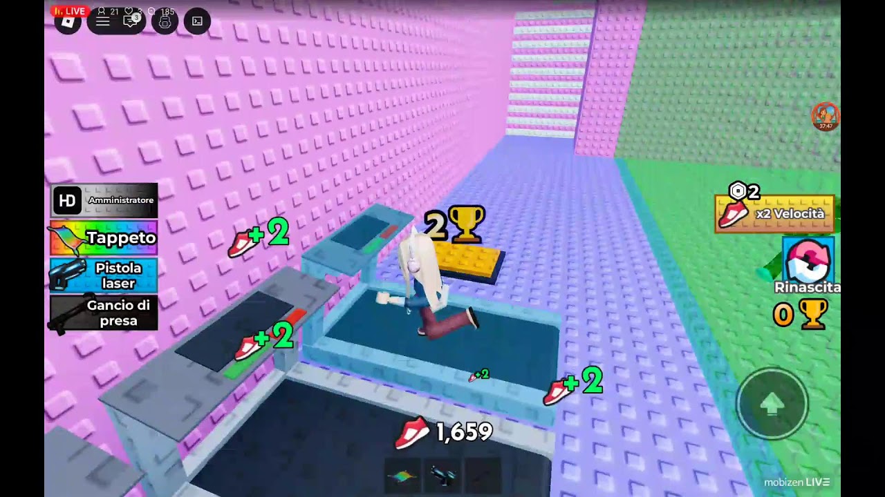 giocando a roblox