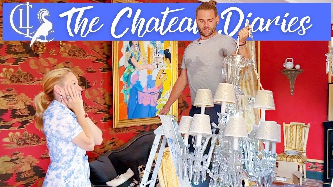 Assembling Antique CHANDELIERS for the CHATEAU
