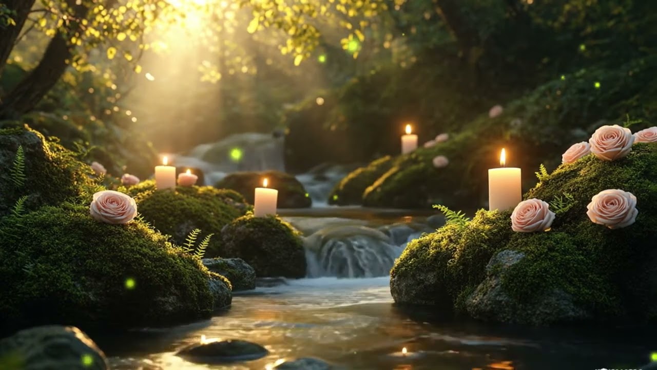 Relaxing Spa Music • Gentle Sounds of Water🌺Relieves Stress and Anxiety,Water Of Music Piano