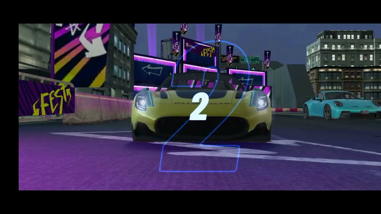 Playing extreme car driving.