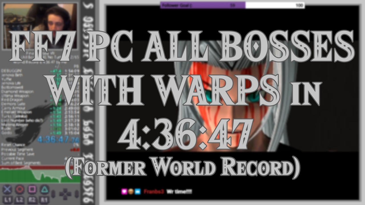 FF7 PC All Bosses with Warps in 4:36:47 (FWR)