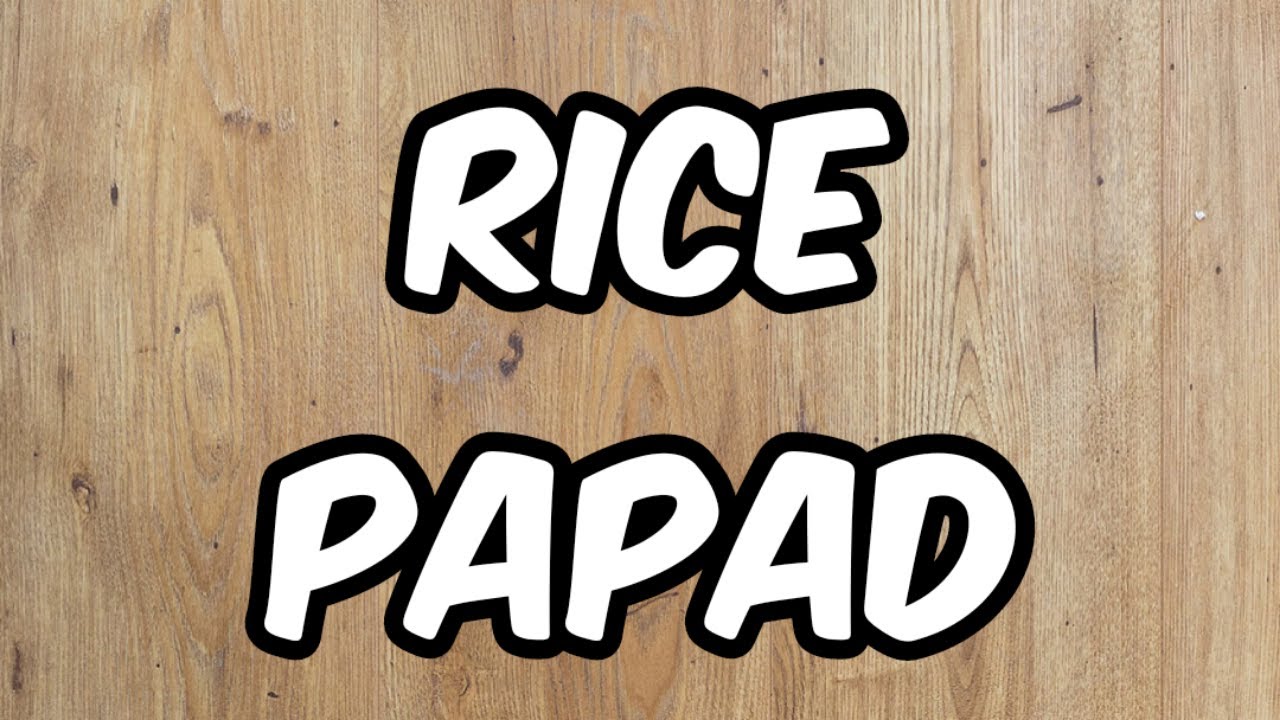 RICE PAPAD | Rice Papadum | Rice Papad Recipe | How to make Rice Papad Recipe by Deepa's Kitchen