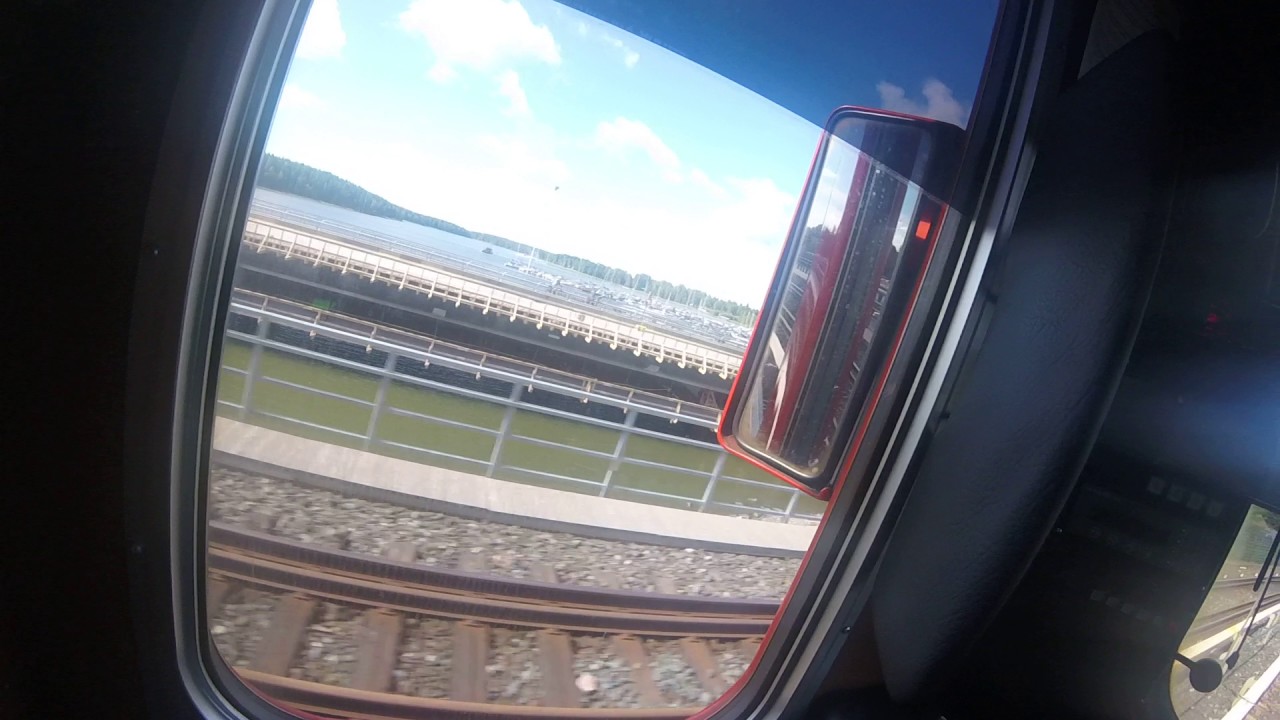 Helsinki metro. Vuosaari-Itäkeskus. Kuljettajan näkymä. Drivers view.