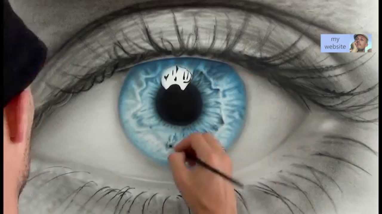 How to Draw a AMAZING realistic eye. Speed painting