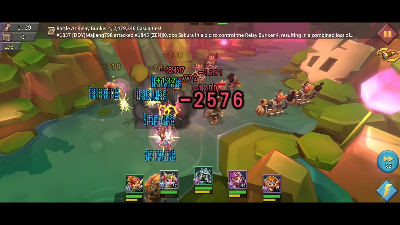 Lords Mobile Normal hero stage 6-6 f2p full auto mode easiest lineup #lordsmobile #gaming #viral 