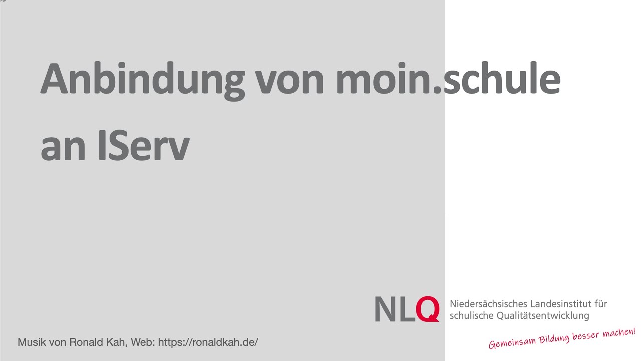 Synchronisation und Anbindung von moin.schule an IServ