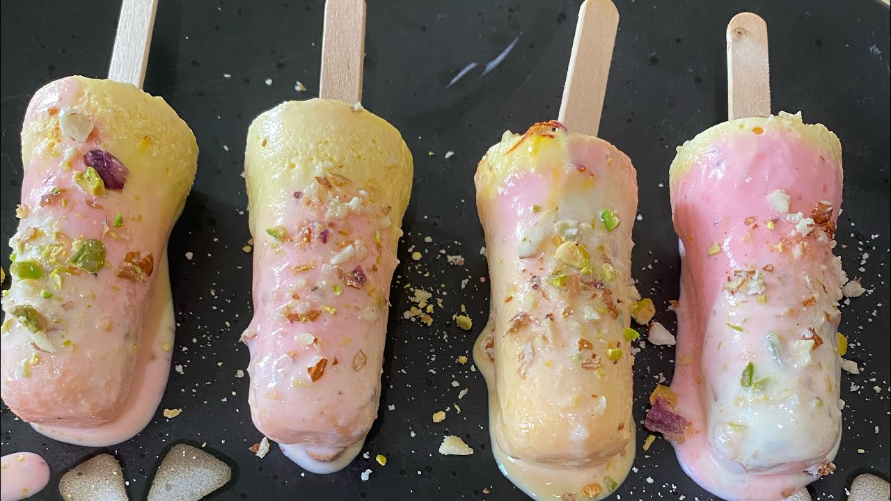 Instant Rainbow kulfi Recipe In 5 mins,no cooking required
