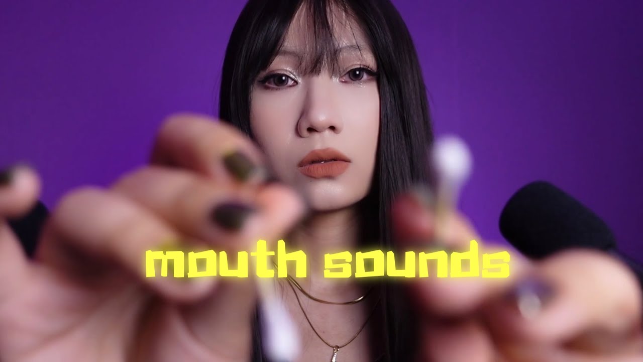 ASMR｜Slow Mouth Sounds with Healing Music👄