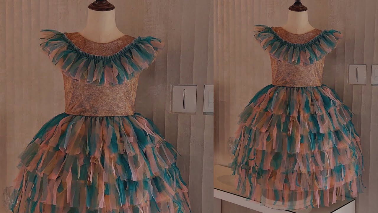 Cutting and stitching baby Girl frock/beautiful baby dress/how to cutting and stitching baby frock