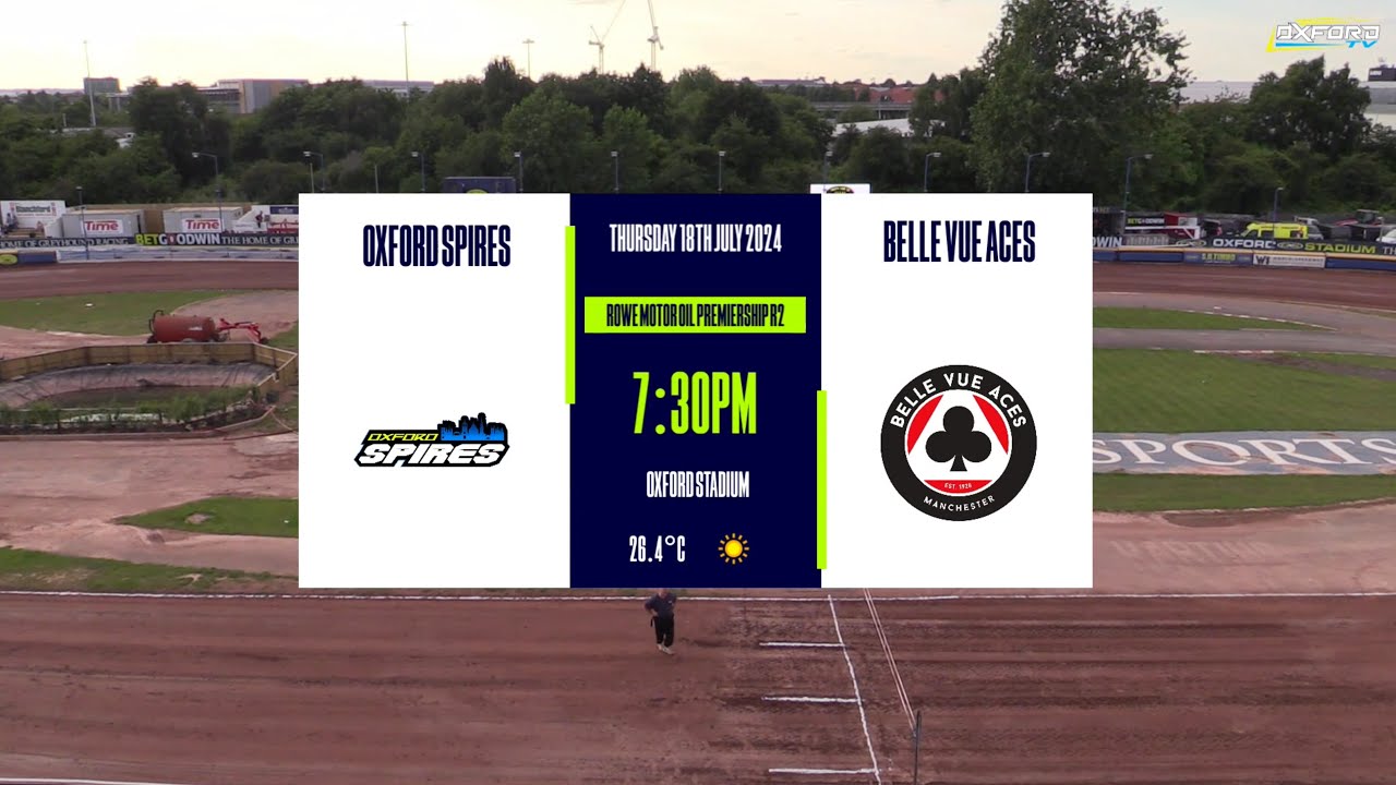 OXFORD 'Spires' vs BELLE VUE 'Aces' | ROWE Motor Oil Premiership R2 | OXFORD SPEEDWAY TV 2024