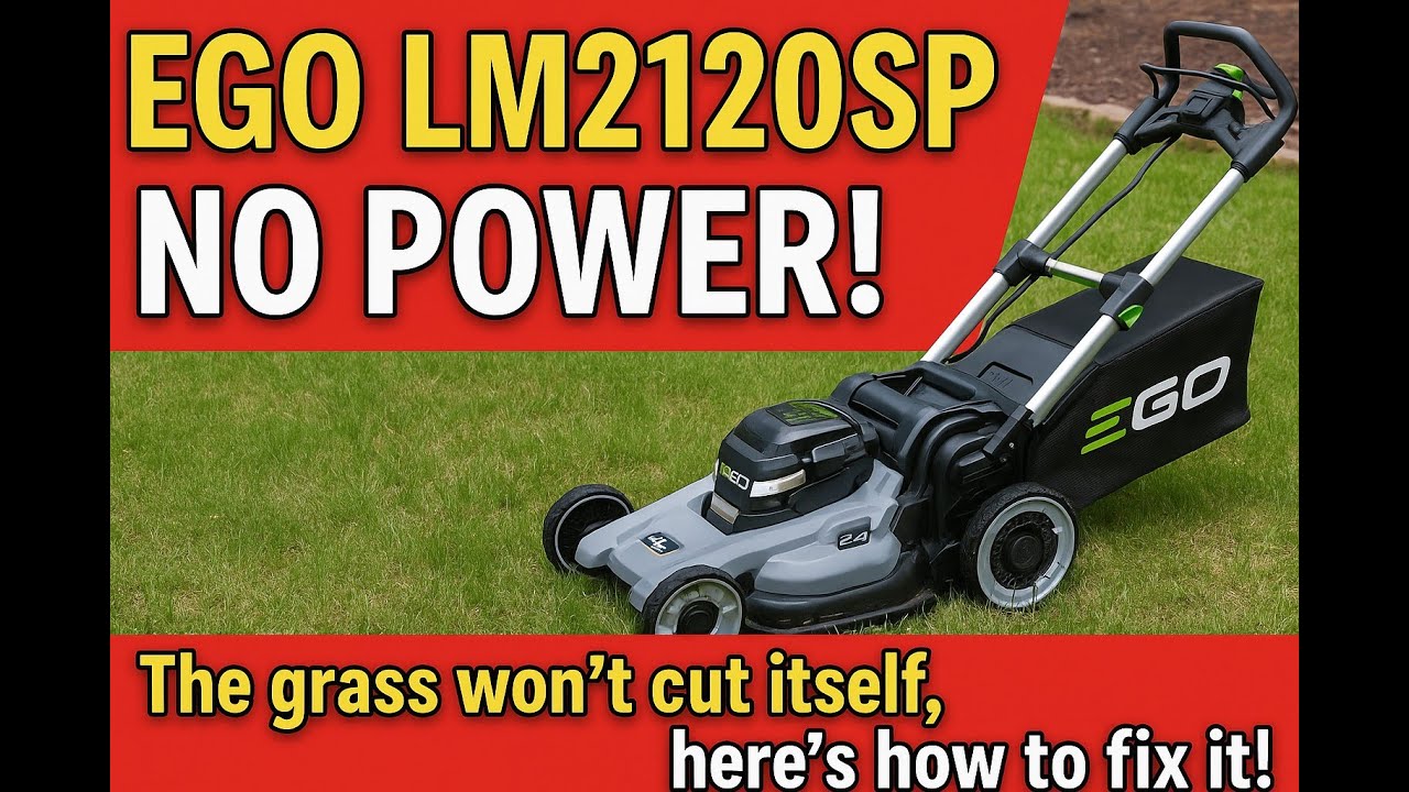 EGO LM2120SP НЕТ ЭЛЕКТРОПИТАНИЯ! - Трава не косит сама себя, вот как это исправить!
