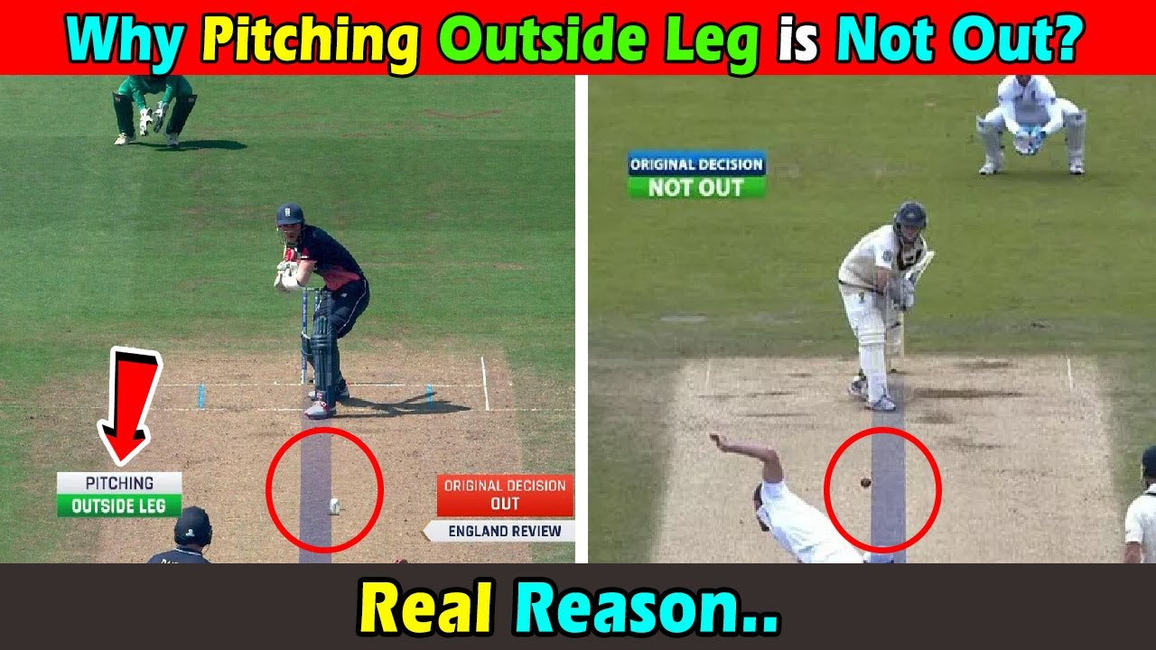 Why Pitching ball Outside of Leg stump is Not Out in cricket