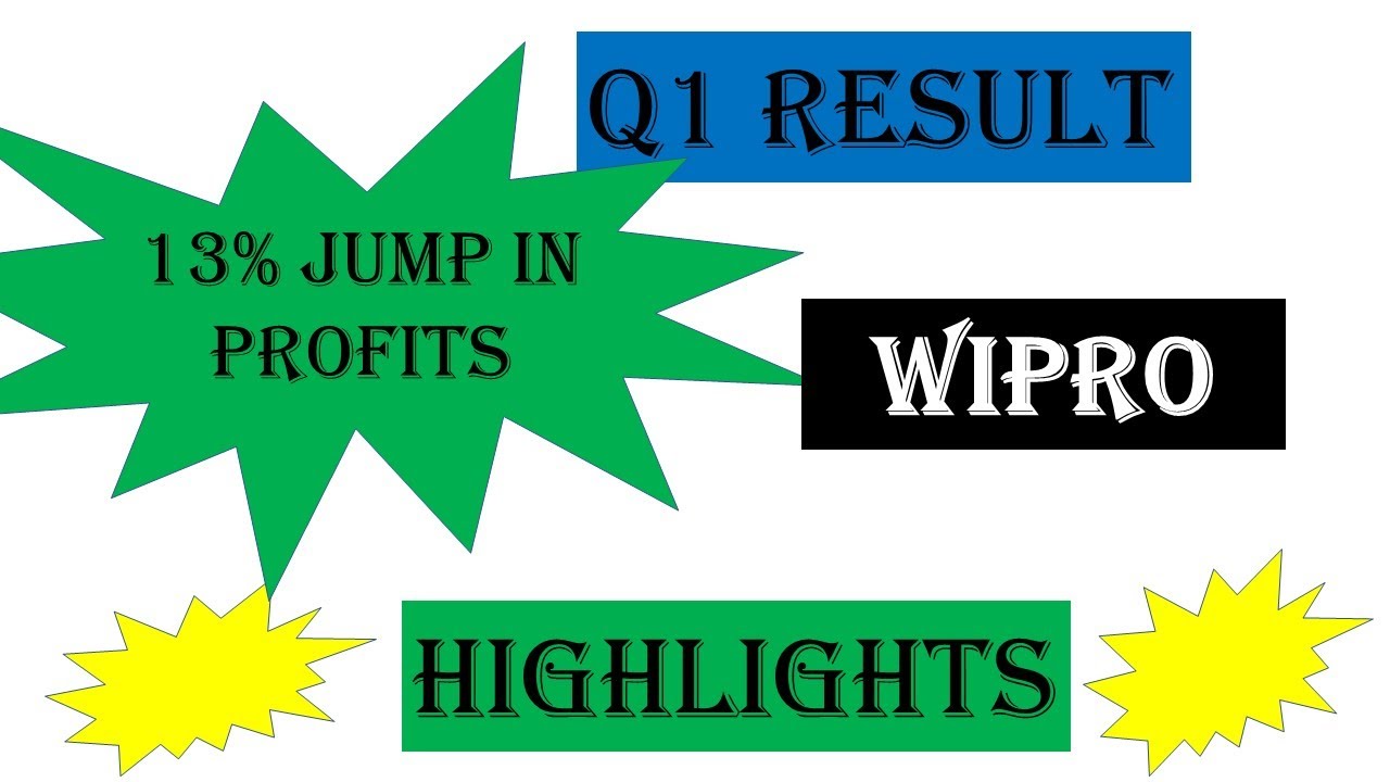 Q1 Results Wipro | 12 % Profit Growth | Flat Results