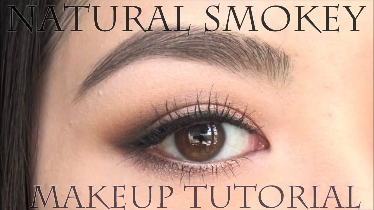 目の横幅を大きく見せるナチュラルスモ―キーアイの作り方 | Soft Smokey eye makeup tutorial