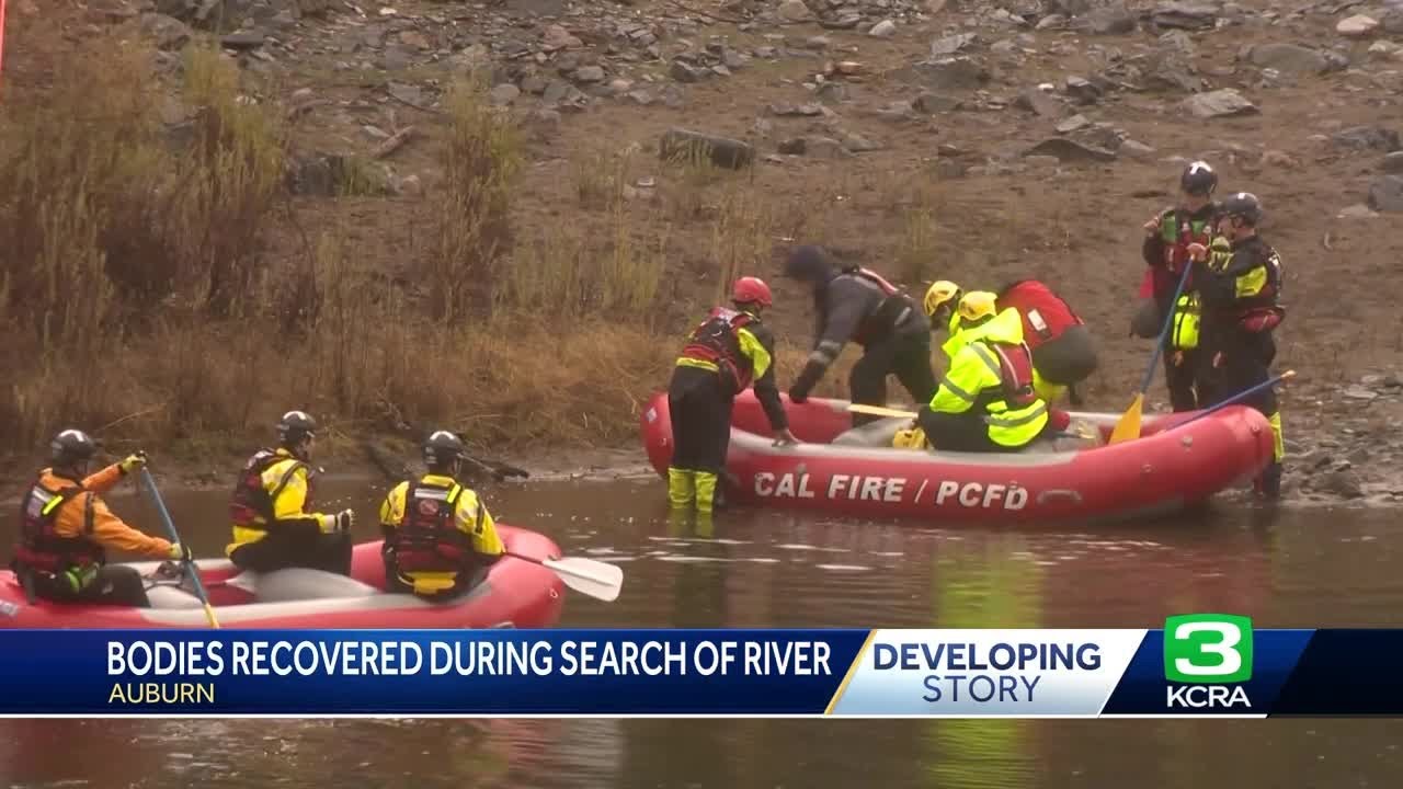 Crews find bodies of 2 fishermen swept away by American River in Placer County